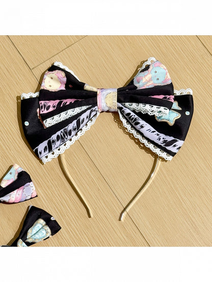 Lace-Trimmed Bow Headpiece in Three Shades - Sweet Dream Shop
