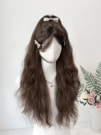 Bangs 60CM with Wig Curl 3 Color Options Wool