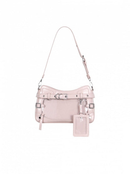 6 Colors Transparent Crossbody Ita Shoulder Bag with Cat Theme - Wudong Shop