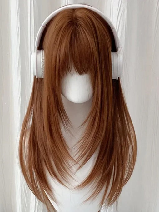 Straight Options Color 3 Wig Bangs Full with 65CM