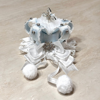 Hat Accents) Mini Lolita Set Pom-Pom (Snowflake Multi-Color