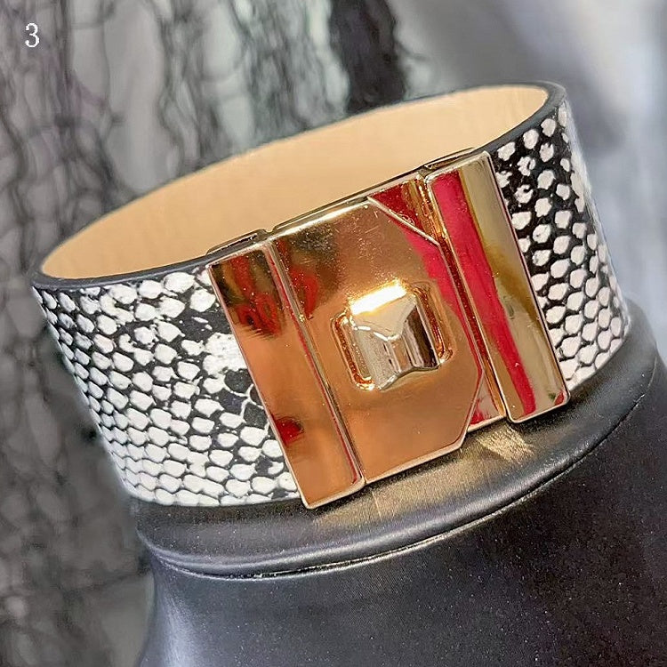 Beige/Gelb Optionen Armband Armband Schnalle 4 Design