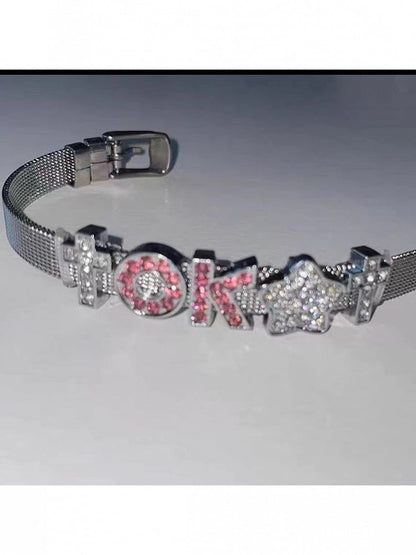 Silver Rhinestone Bracelet - Kiwi Store