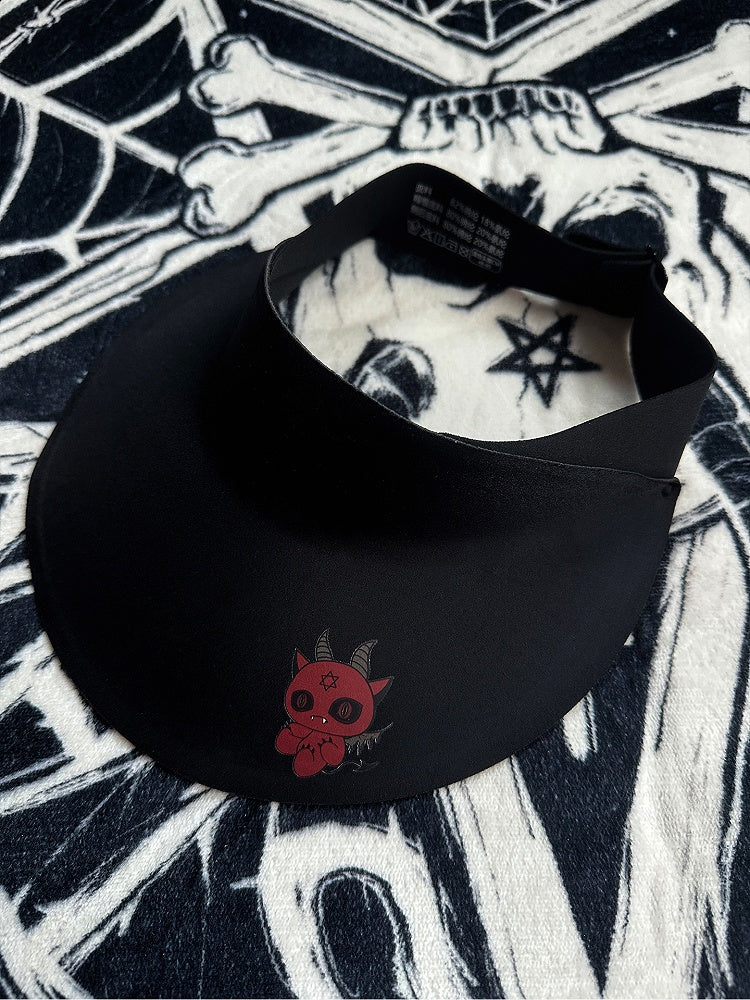 Sun Devil Red Hat Gothic Print With Black Protection