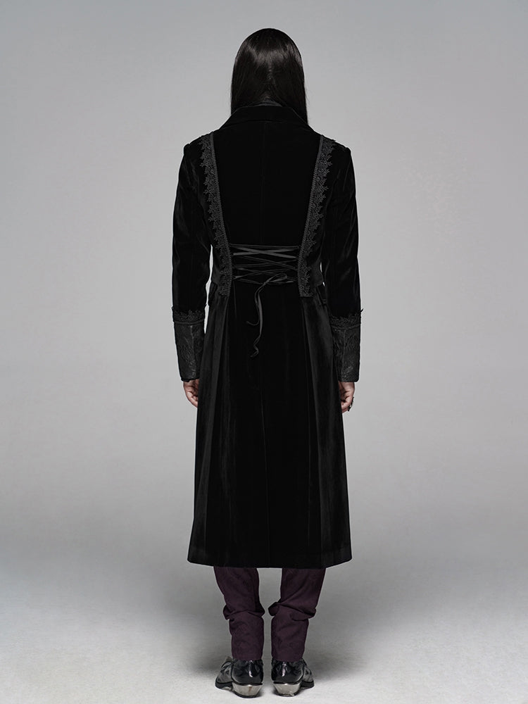 Medium Length Gothic Jacket Men's Black