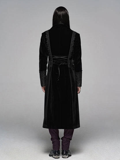 Medium Length Gothic Jacket Men's Black