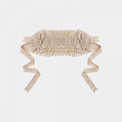 Dotted Lace Hairband with Bow for Sweet Lolita - NnSTAR