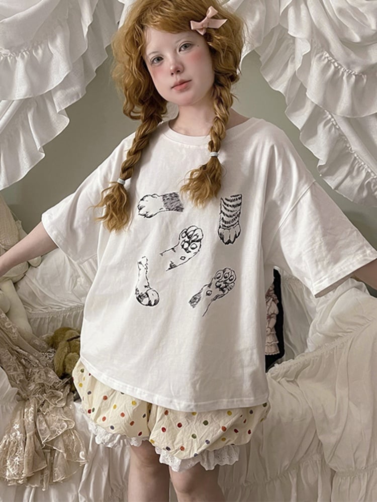 T-Shirt mit Grafik-Print „Kitty Claw“