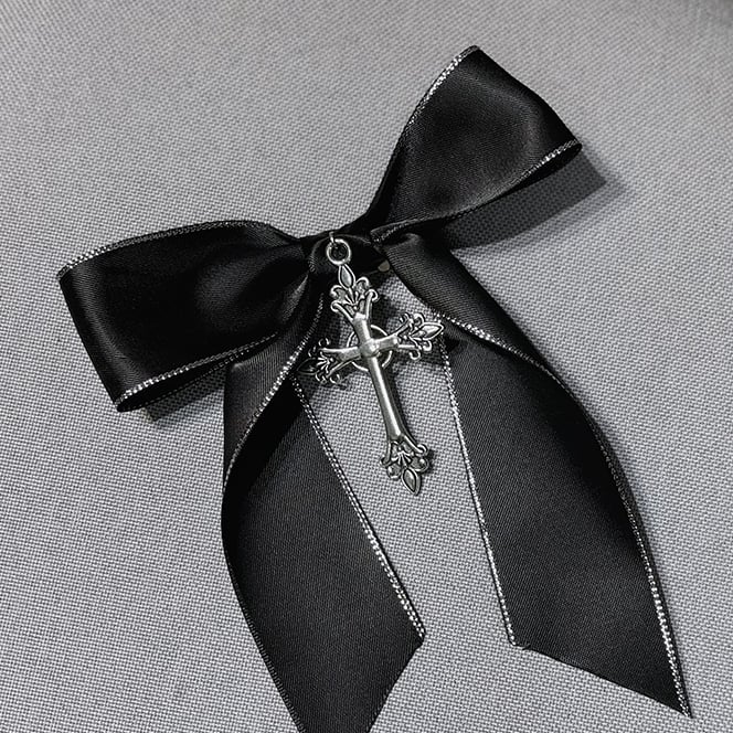 Schwarzes Ärmelkleid, lang, Lolita Kei-inspiriert, grau, Jirai und