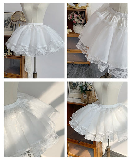 White Petticoat in 35cm, 45cm & 55cm Lengths - With PUJI