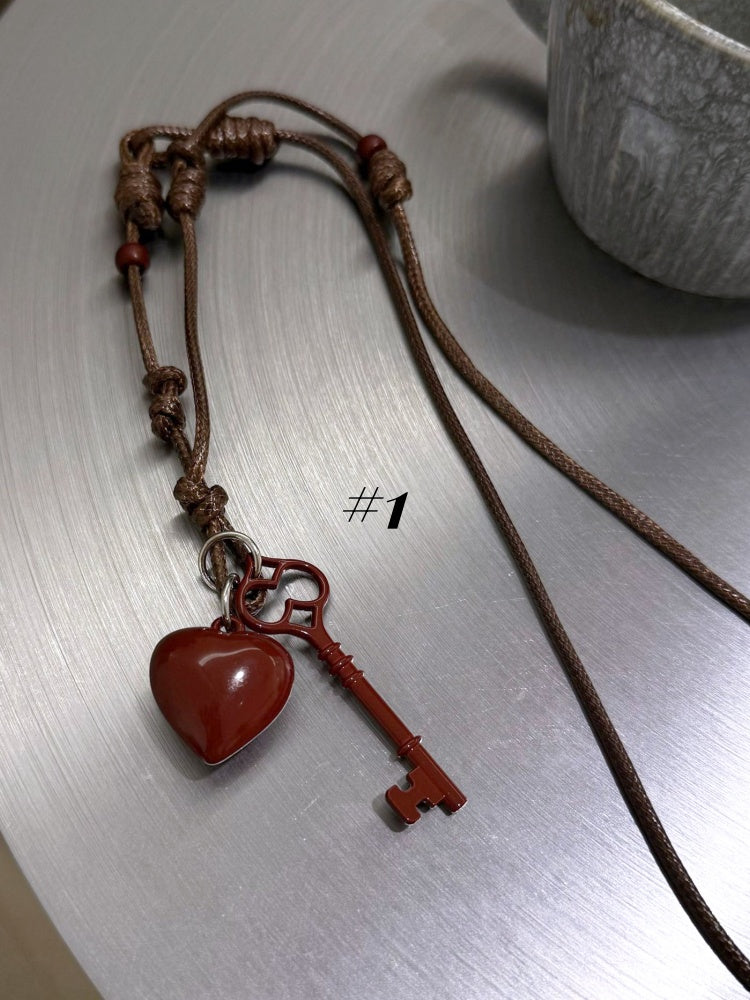 Y2K Key/Spoon Pendant Necklace