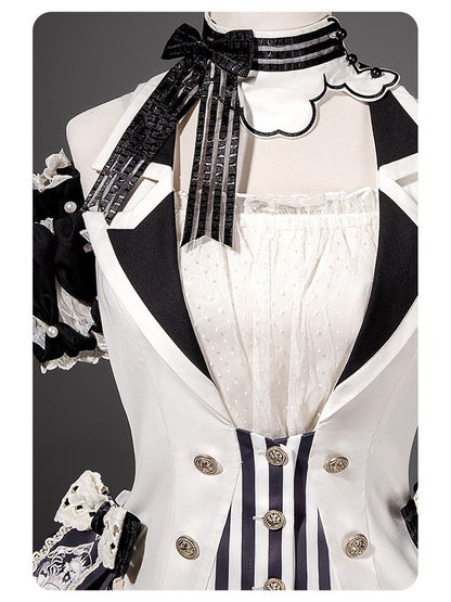 Lace Trim White Blouse for Lolita Style - Unknown Star