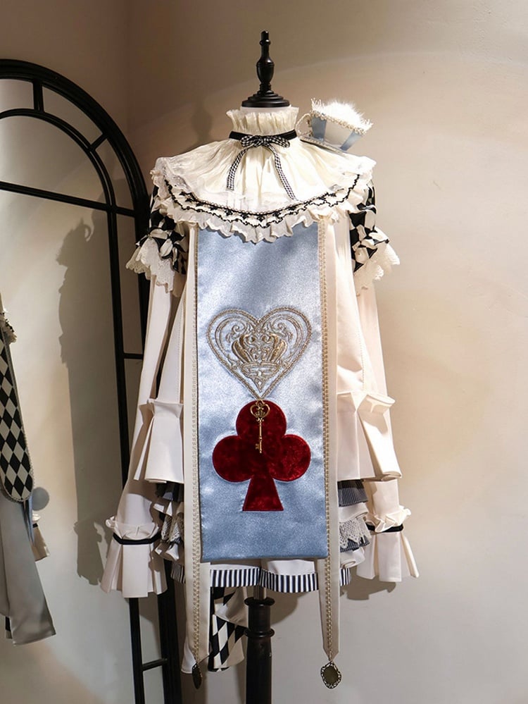 ベージュのパフヘムシャツの袖と取り外し可能なプリーツボックスチェック柄