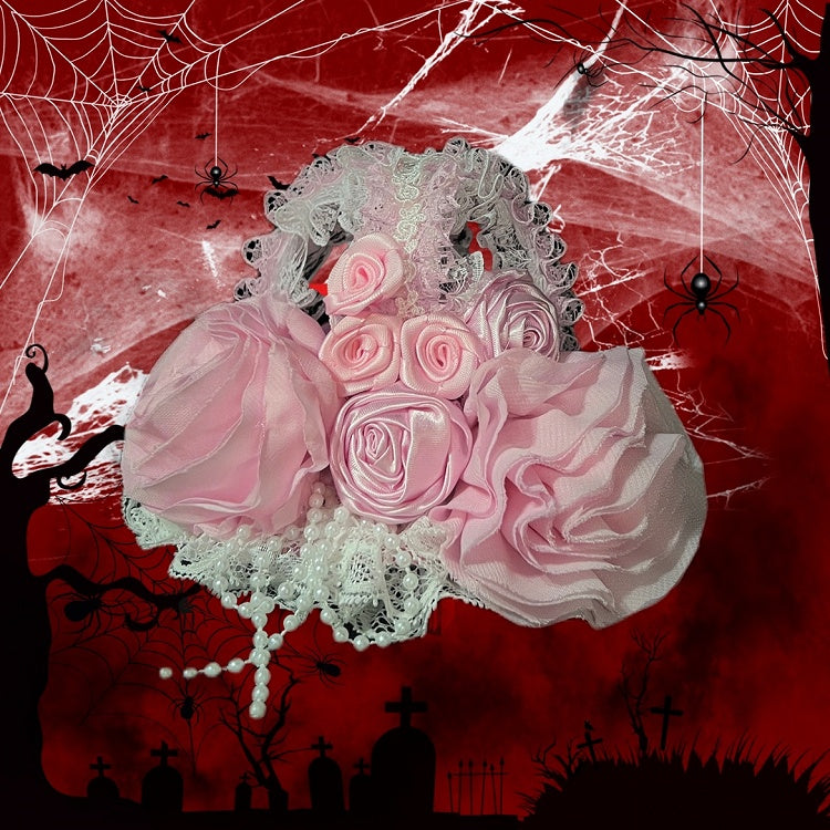 6 Showa Gothic Color Headpiece Birdcage-style Lolita Options