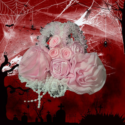 6 Showa Gothic Color Headpiece Birdcage-style Lolita Options