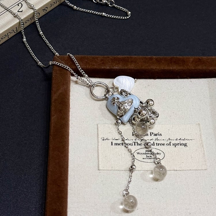 Options 11 Pendant Necklace Y2K Heart