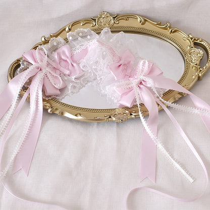 Hairband Dreamy Bowknot Lolita Ribbon Pink-Purple Cute Lace