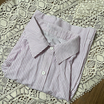 Collared 3-Color Leg Warmers Striped