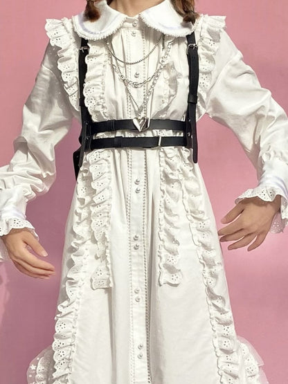 Details Harness with Black Buckle Belt