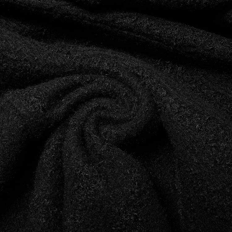 Black Gothic Woollen Coat