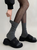 Sparkle Calf Ribbed Slouchy Socks