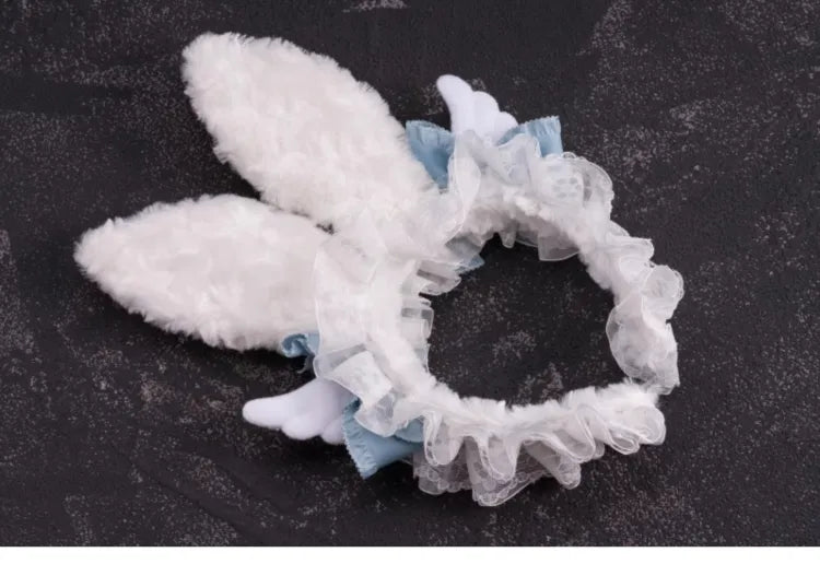 天使の羽と蝶結びのうさぎの耳 KC