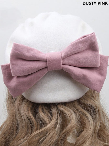 Lolita With Detachable White 10 Color Beret Options Bowknot