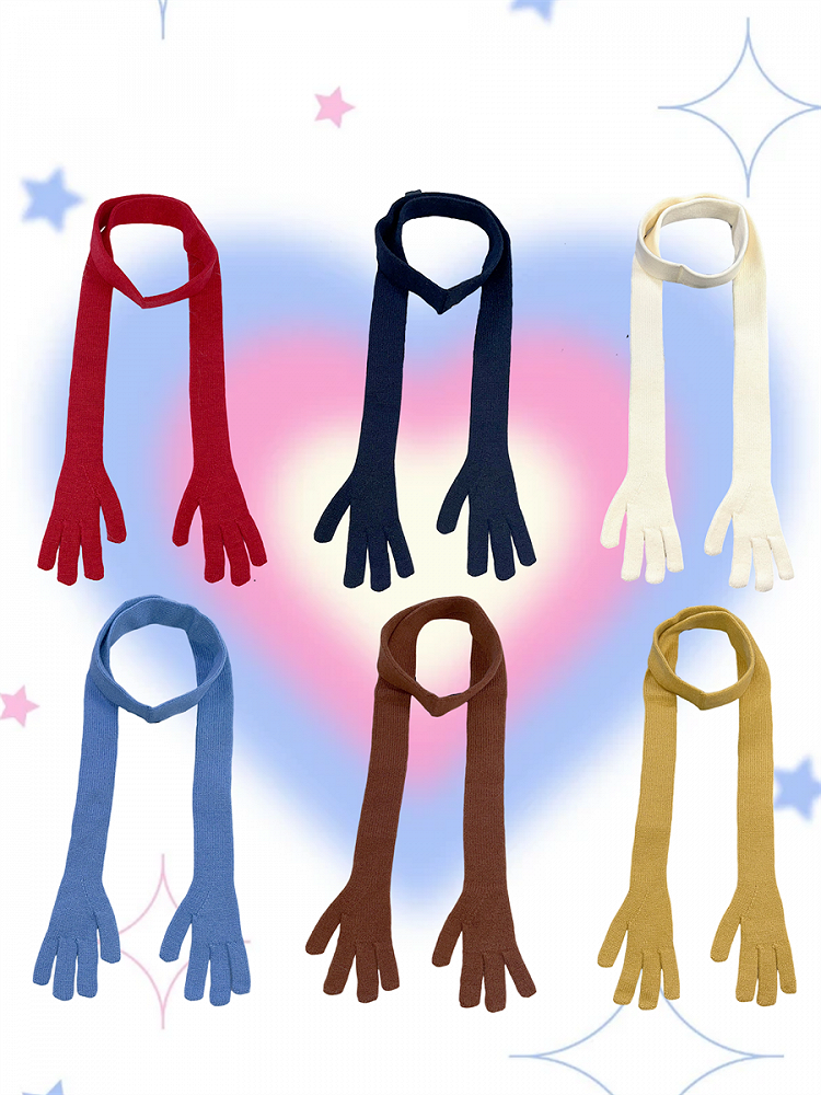 Y2K Handförmiger Schal