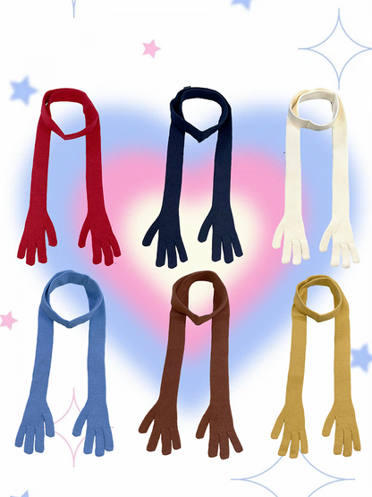 Y2K Handförmiger Schal