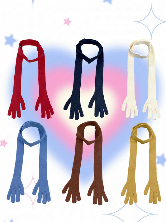 Y2K Handförmiger Schal