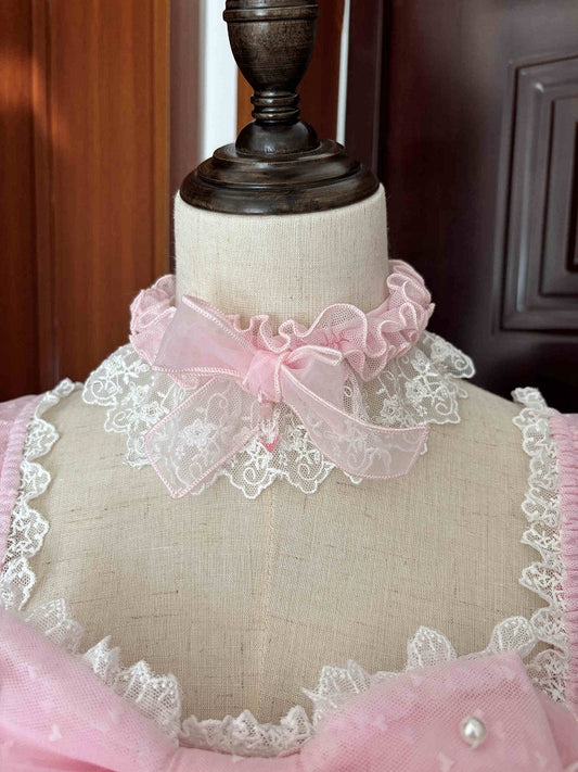 Rosa Lolita-Halsband