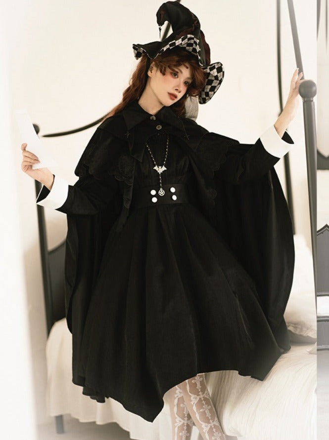 Puzzled Original Neck Dress Design Gothic