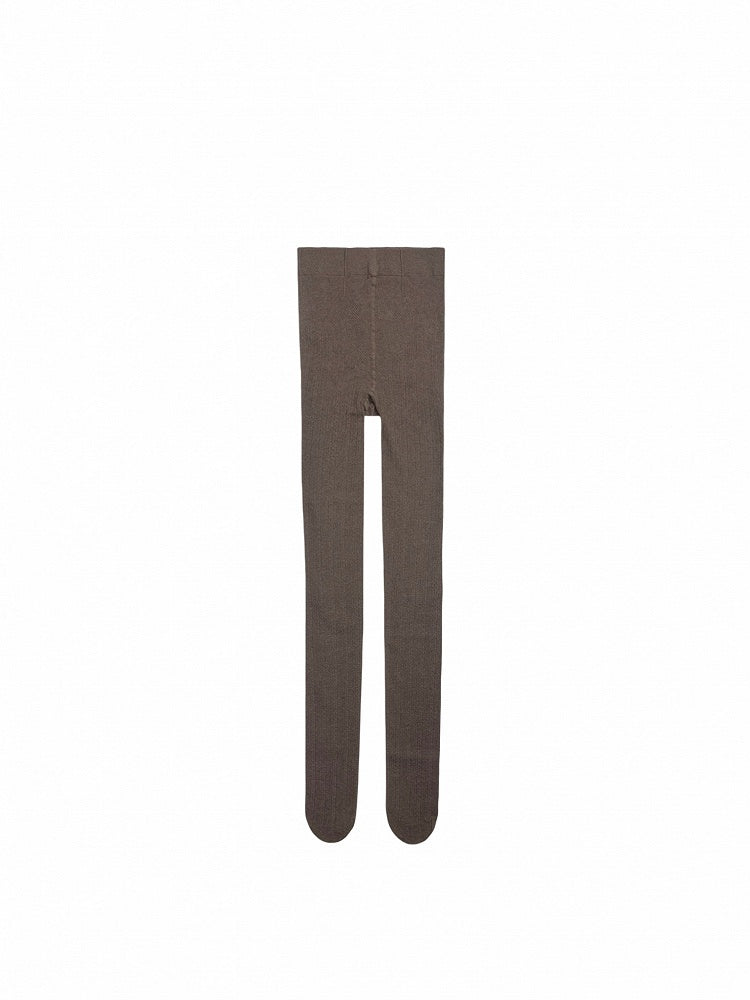 Brown/Dark Grey/Light Grey/White Cotton Winter Tights