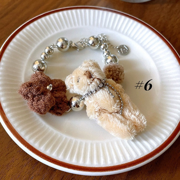Teddybär Plüsch Halskette/Ring/Armband