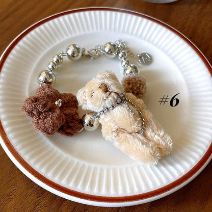 Teddybär Plüsch Halskette/Ring/Armband