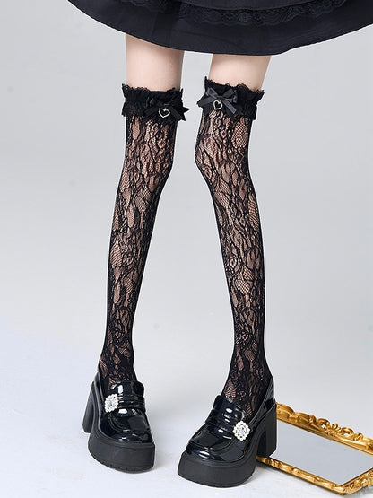 Jirai Decoration 3 Kei Lace Stockings Colors Bow
