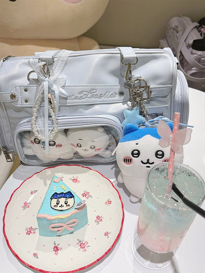 Silver Window Embroidery with Bag Letter Ita Display PU
