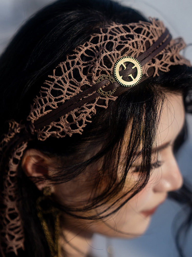 Punk Camel Steampunk Decorated Gear Hairband Wasteland