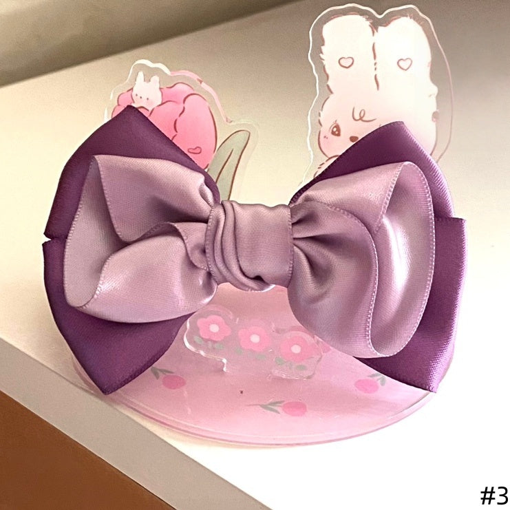 Bowknot Vintage Elegant Purple Hairclip Lolita