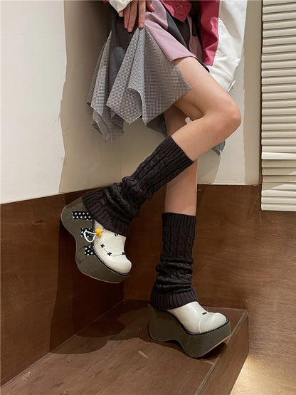 14 Color Options 42CM Knitted Leg Warmers