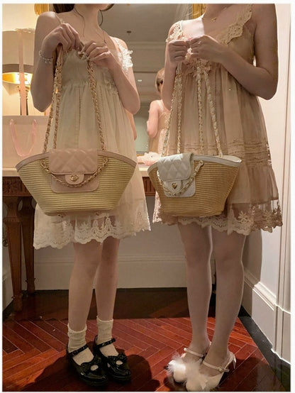 Bowknot Sweet Crochet Bag - Lalacita