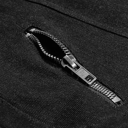 Tie Black Steampunk Shirt Men's