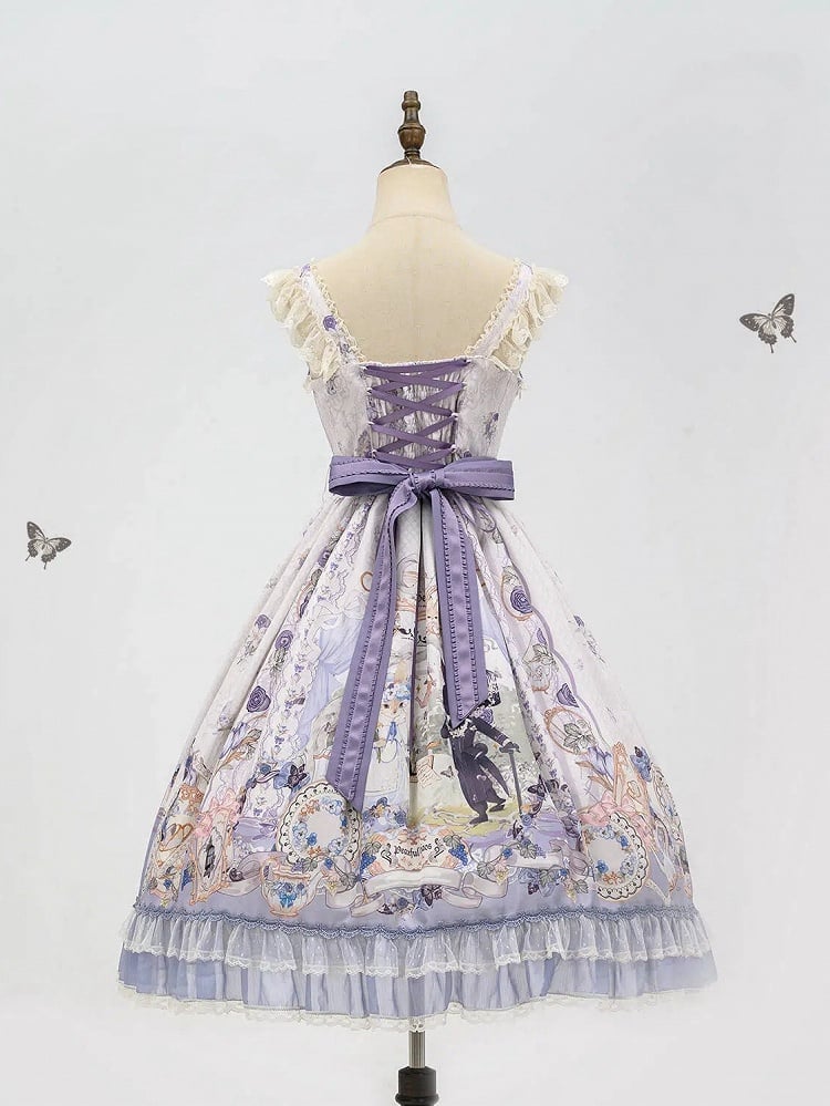 ロリータ ティースカート パーティー ジャンパー バニー エレガント プリント クラシック