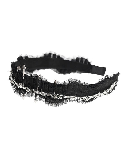 Lace Metal Black Gothic Design KC Thorns