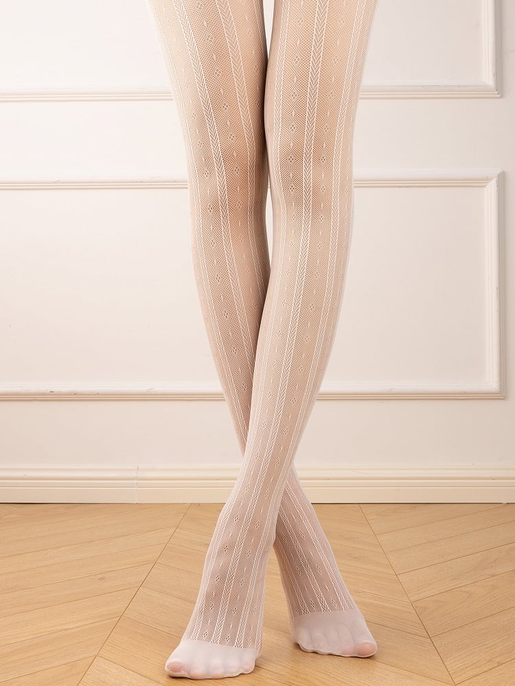 Pattern Colors Tights Floral Vertical and Striped Fishnet 4