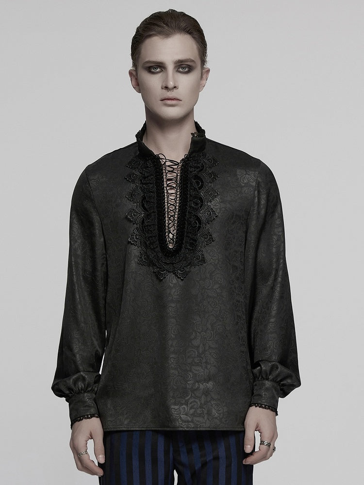 Black Men's Gothic Shirt