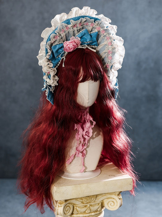 Blue Lolita Bonnet - Bramble Rose