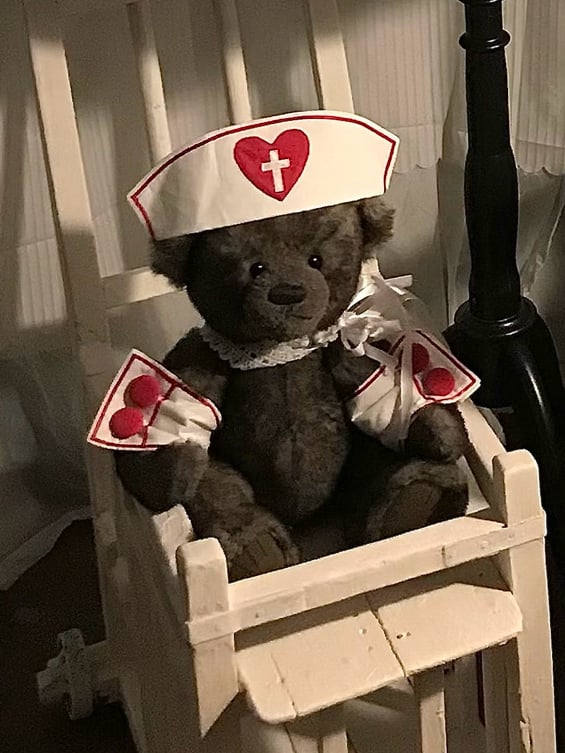 / 白、青、ピンク、ナース、黒の帽子