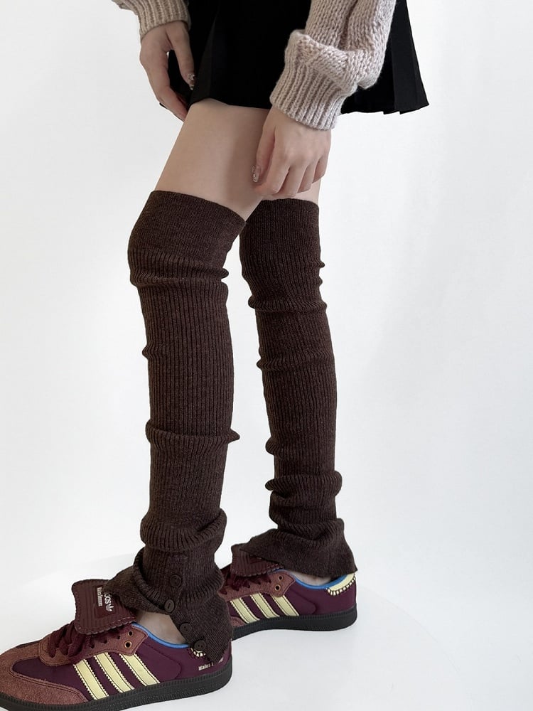 Y2K Knitted Overknee Leg Warmers