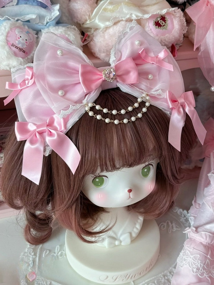 Beaded Color KC 4 Options And Rhinestone Bowknot Decorated